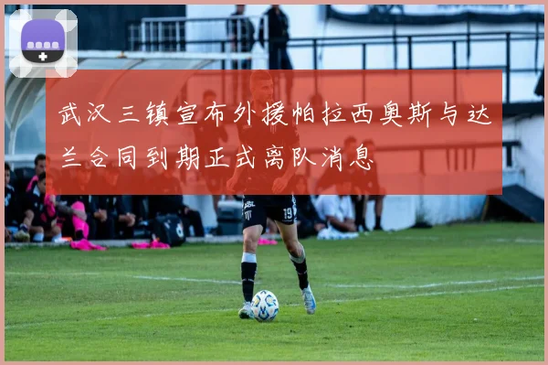 武汉三镇宣布外援帕拉西奥斯与达兰合同到期正式离队消息